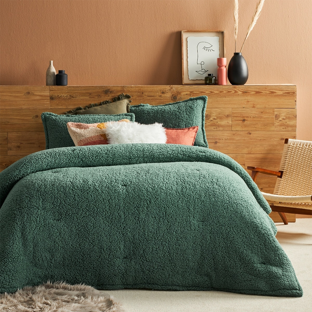 Conjunto de edredón cálido de invierno de felpa Lani Sherpa